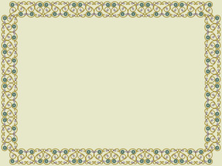 Victorian frame in muted colors