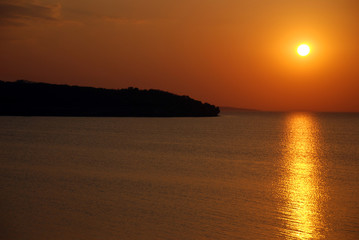 Obraz premium sunset at sea