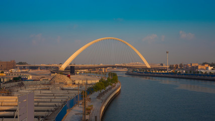 Tolerance Bridge in Dubai city, UAE