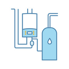 Boiler room color icon