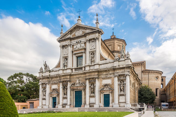 Fototapeta na wymiar View at the Church of Santa Maria in Porto in Ravenna - Italy