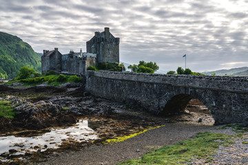 Eilean Donan Castle situated near Isle of Skye, Scotland, UK