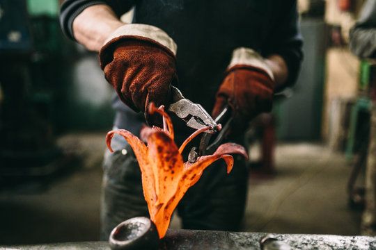  Blacksmith Working With Metal