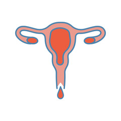 Menstruation color icon