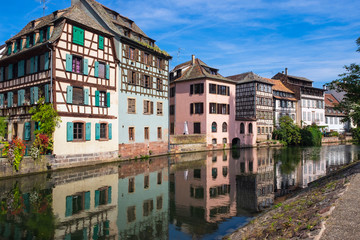 Fototapeta na wymiar Petite France in Straßburg/Frankreich