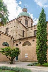 Fototapeta na wymiar View at the San Giovanni Cathedral of Ravenna in Italy