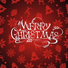 Naklejka premium Merry christmas card