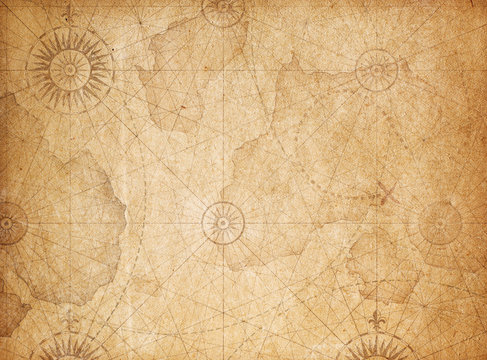 Vintage Treasure Map Background