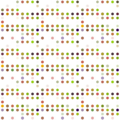 Seamless abstract pattern background with a variety of colored circles.