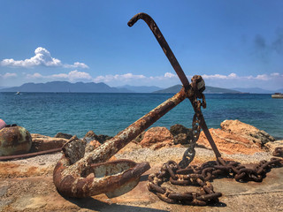 Anchor at harbour, Greece © Thomas