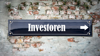 Schild 390 - Investoren