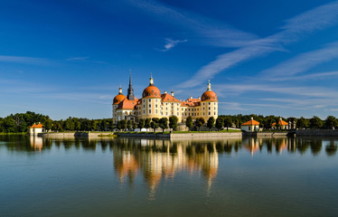 Naklejka premium Schloss Moritzburg bei Dresden , Sachsen, Deutschland, Europa