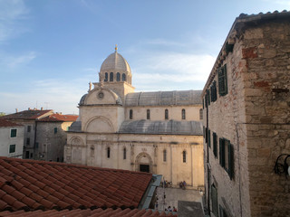 Fototapeta na wymiar The Cathedral of St. James in Sibenik
