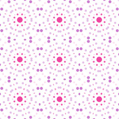 Seamless abstract pattern background with a variety of colored circles.