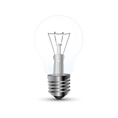 light bulb on white background vector illustration EPS10