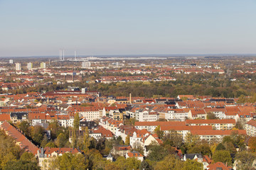 Fototapeta na wymiar Leipzig in Sachsen in Deutschland