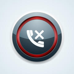 Obraz premium No Call Phone button illustration