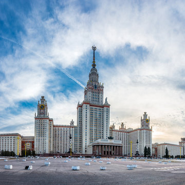 Main building of the Lomonosov Moscow State University, the tallest educational building in the world.
