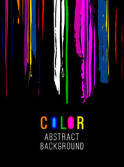 Covers design. Vector abstract vivid backgrounds from shapes, lines and stripes. Hand drawn paintbrush design element. EPS 10