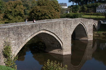 Fototapeta na wymiar Bouillon : Pont de Cordemoy