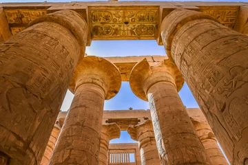 Foto op Plexiglas Columns in the temple of Amon-Re at Karnak © Stig Alenas