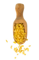 bulgur cereal isolated on white