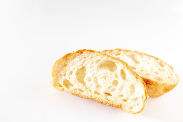 スライスしたフランスパン