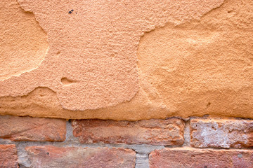 Orange Stone Wall Structure