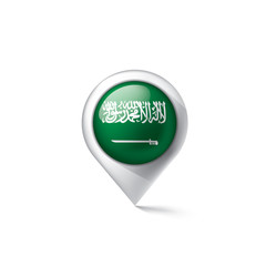 Saudi Arabia flag, vector illustration on a white background