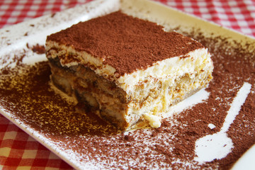 Italian Tiramissu Traditional Dessert