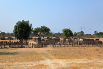 Dörfer und Armut in Namibia