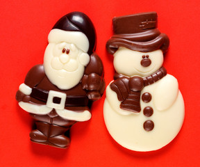 SANTA AND SNOWMAN CHOCOLATES