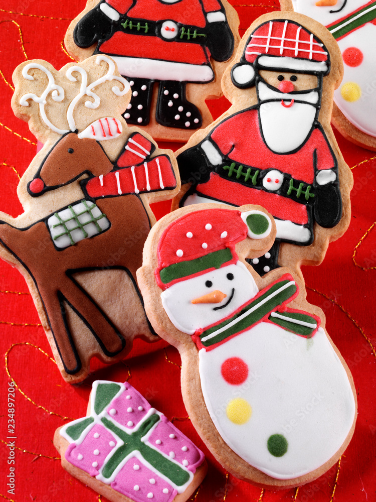 Wall mural christmas biscuits/ cookies