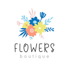 Flowers boutique logo design