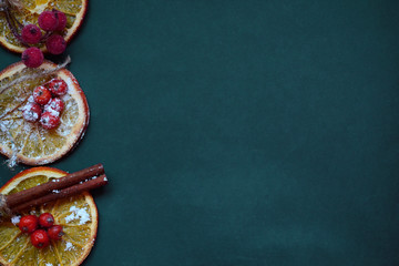 Christmas balls on blue background