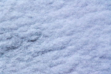Texture of white and fluffy air snow
