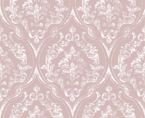 Vintage flourish ornamented pattern Vector. Victorian Royal texture. Flower decorative design. Light color decors