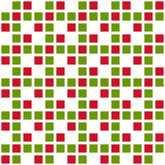 Green and red squares abstract pattern