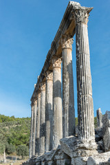 Euromos ruins, located just off the Soke-Milas road, are frequently overlooked by travelers who do...