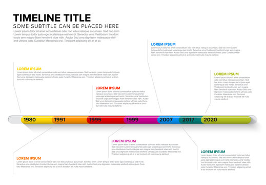 Glassy Infographic Timeline Template