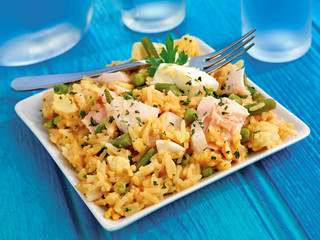 HADDOCK AND SALMON KEDGEREE