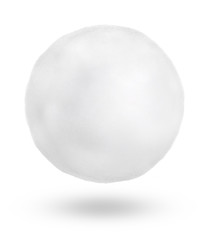 Snowball isolated on white background