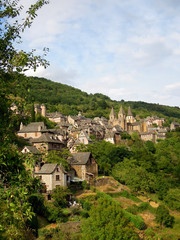 Fototapeta na wymiar Village de Conques Aveyron Auvergne 4