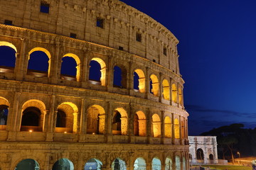 Fototapeta na wymiar Colosseum in Rome, Italy.
