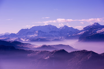 Obraz na płótnie Canvas winter mountains