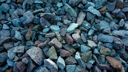 Ballast rocks material stones railroad