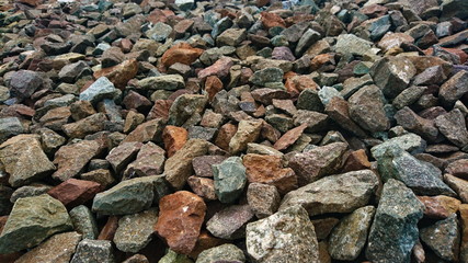 Ballast rock railroad material stones