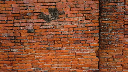 Ancient Wall paper form Brick Ayutthaya