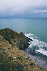 Fototapeta na wymiar the cliff and ocean in the coast 