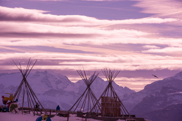 winter mountains